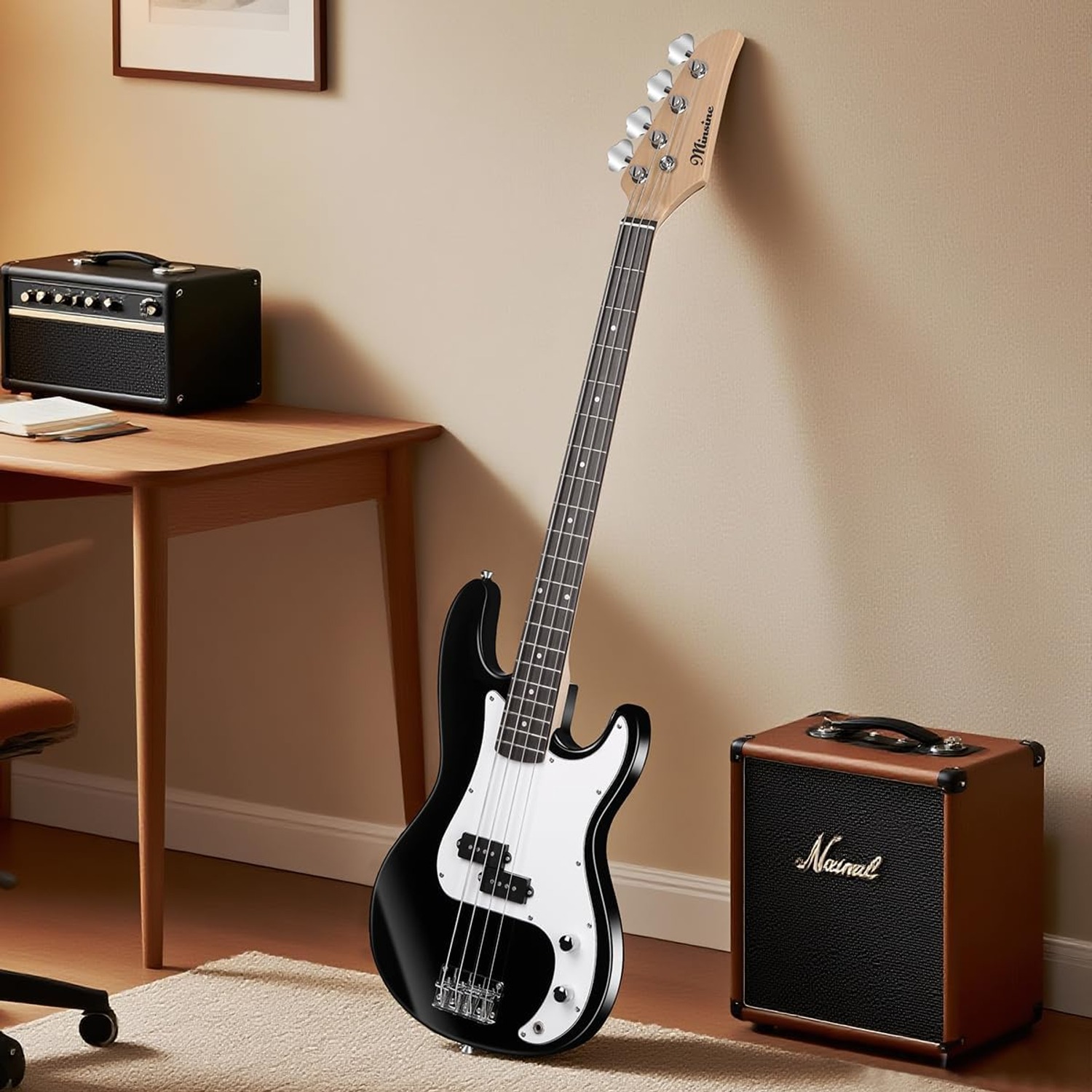 Bullfighter 4-String Electric Bass Guitar Starter Set