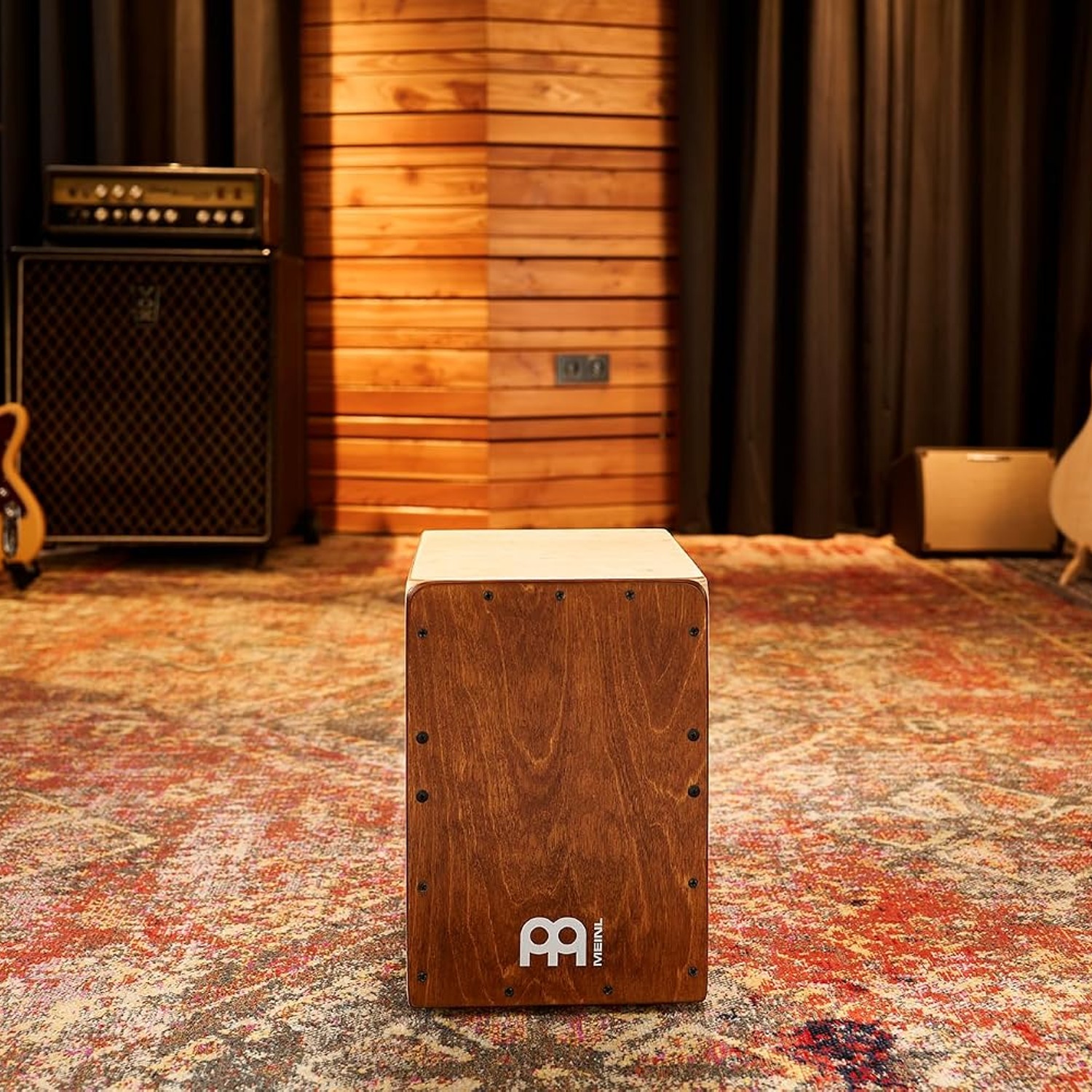 Meinl Jam Cajon Box Drum with Snares (Almond Birch): image 10