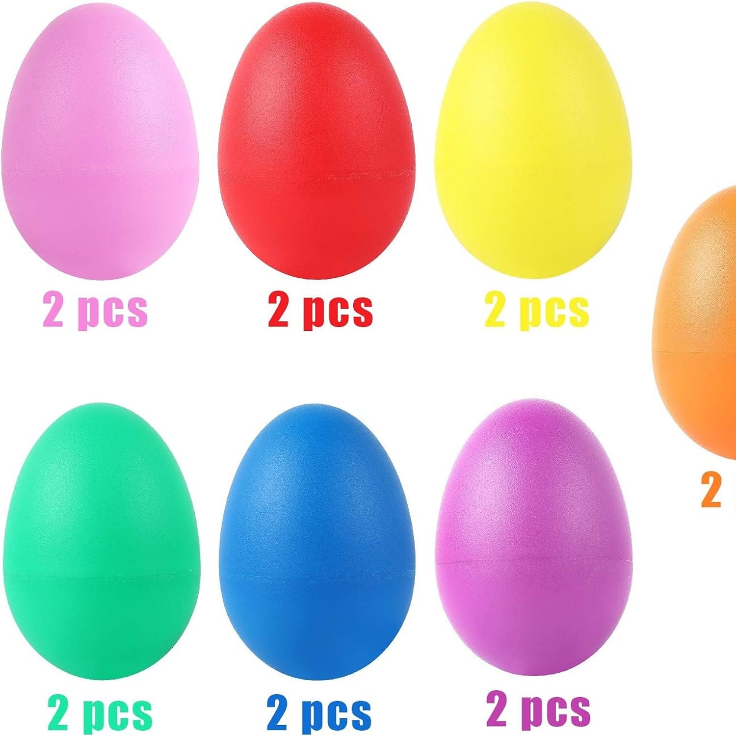 Egg Shakers 14 Piece Rainbow Set