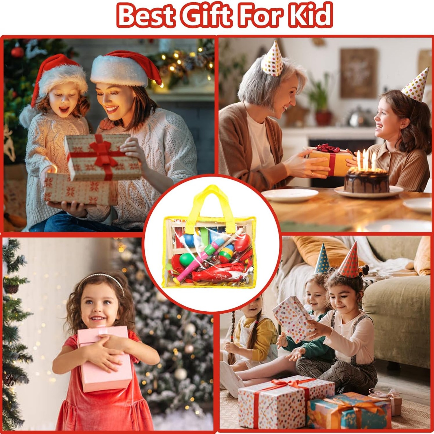 Kids Percussion Set with Wooden Xylophone: image 7