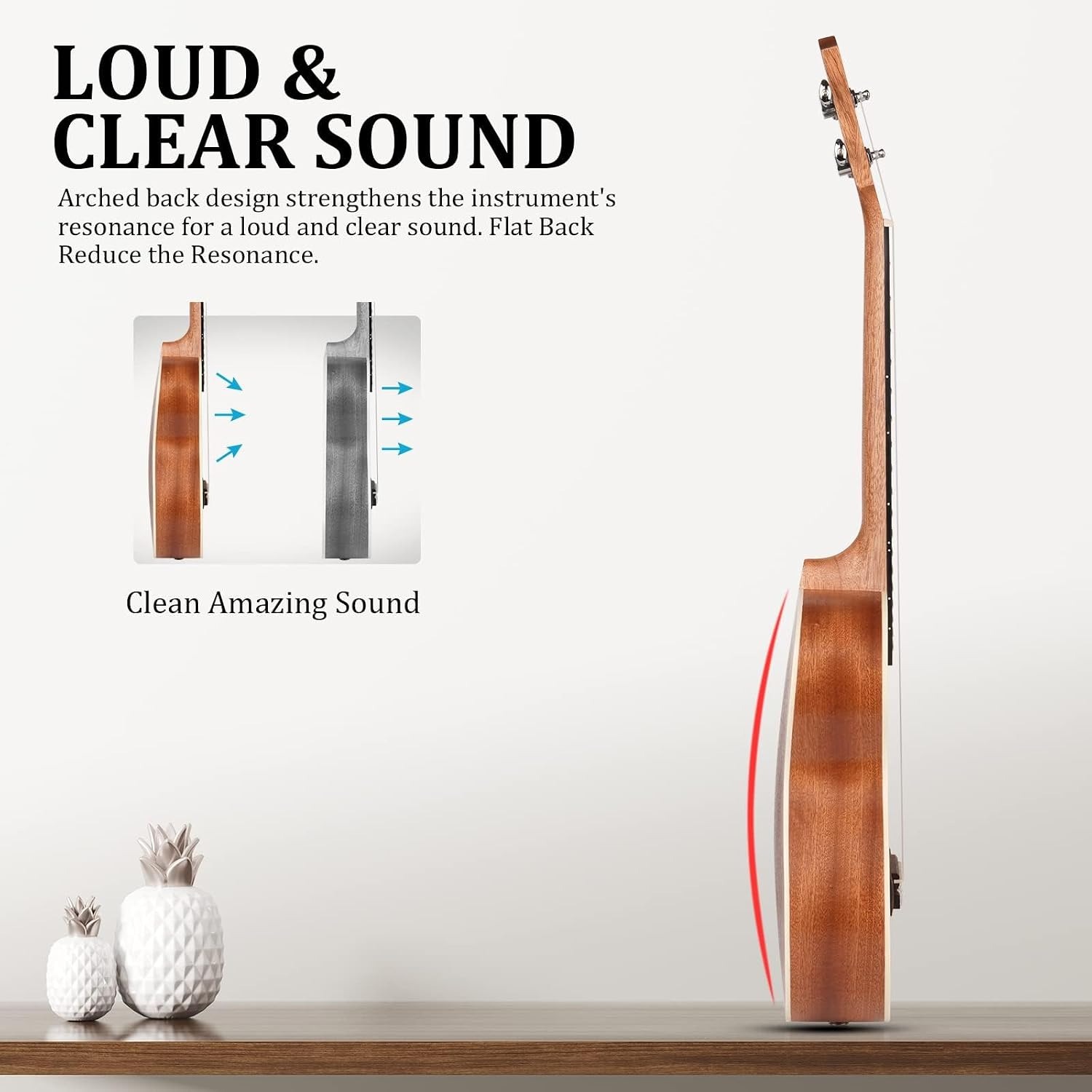 Hricane Sapele Soprano Ukulele for Kids: image 3