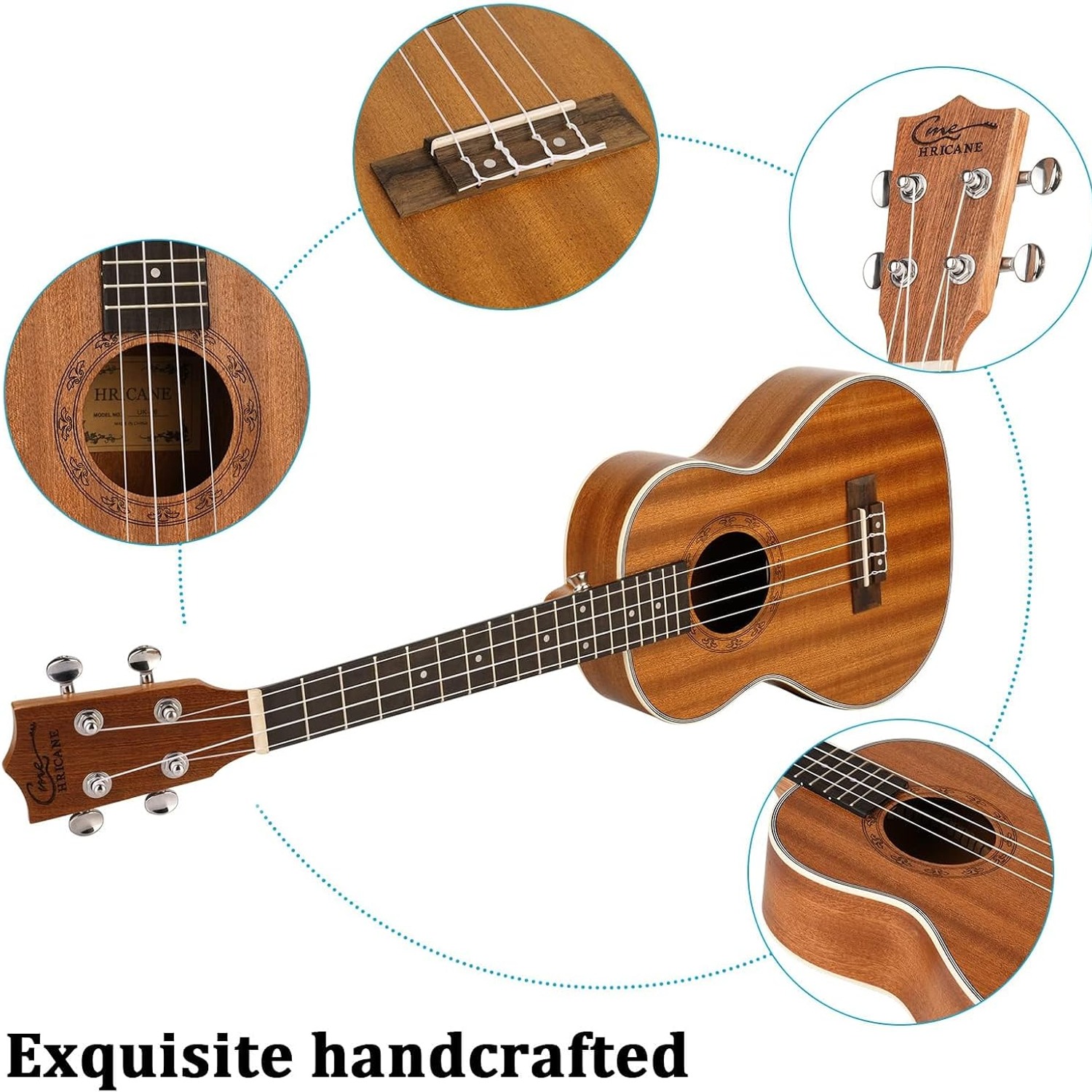 Hricane Sapele Soprano Ukulele for Kids: image 6