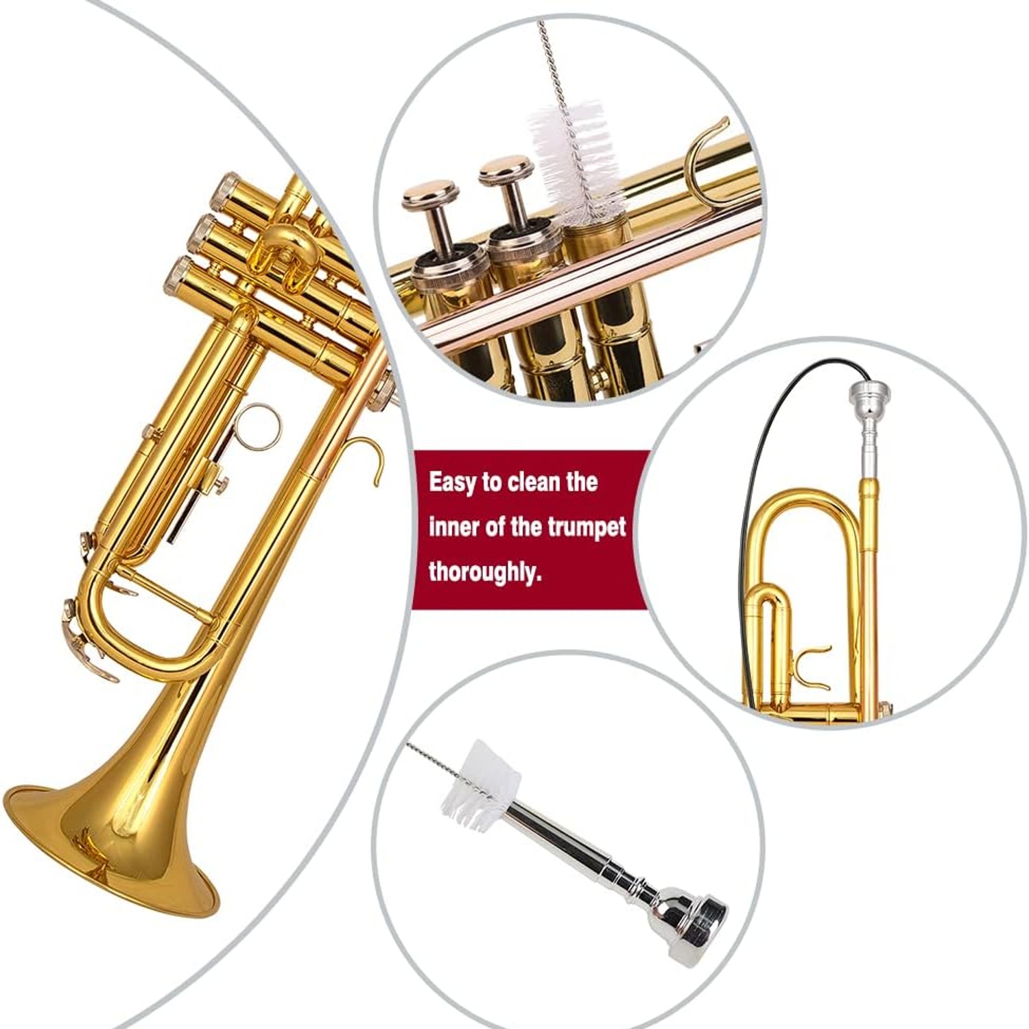 Bb Trumpet with Case and Gloves