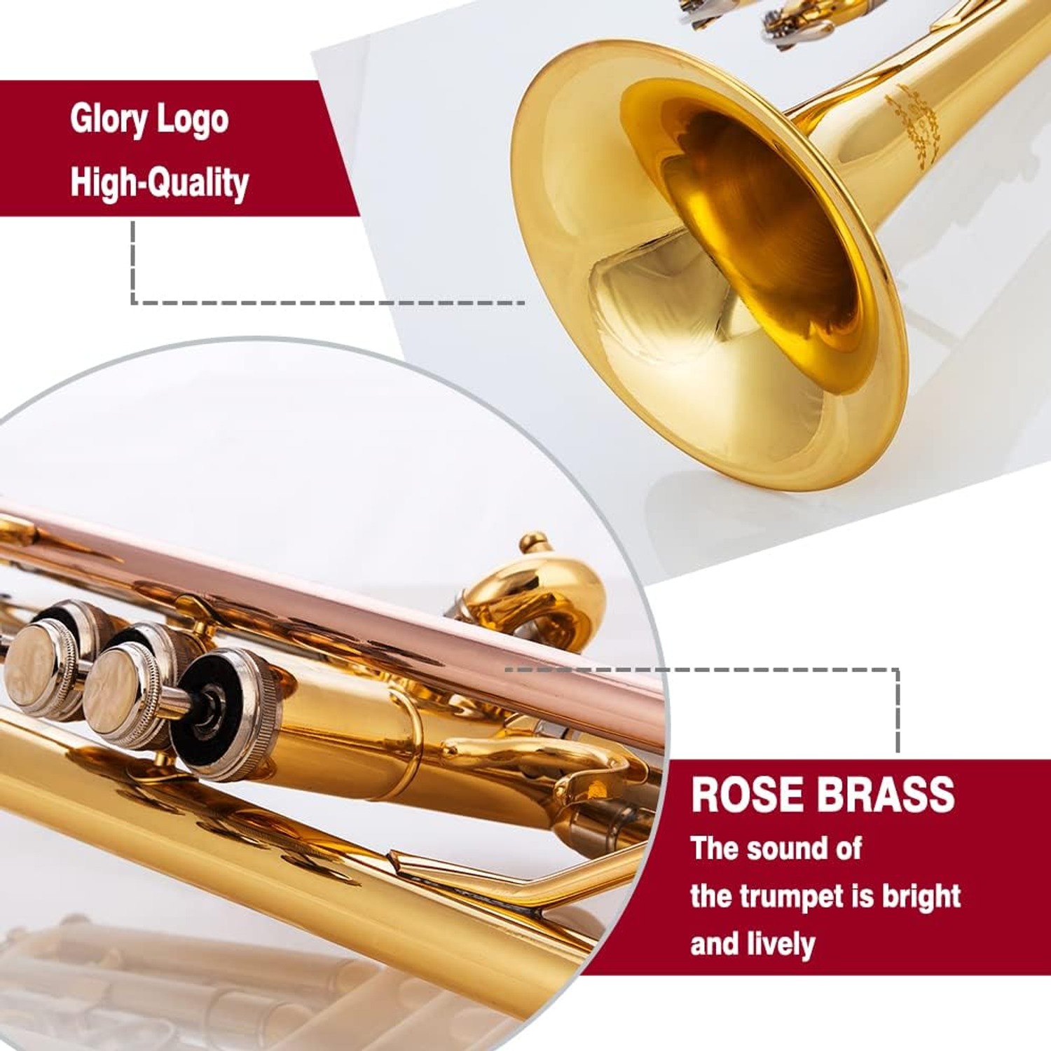 Bb Trumpet with Case and Gloves